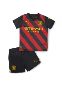 Manchester City Babytruitje Uit tenue Kind 2022-23 Korte Mouw (+ Korte broeken)